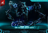 Hot Toys MMS672D50 Iron Man 2: Neon Tech Iron Man with Suit Up Gantry