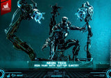 Hot Toys MMS672D50 Iron Man 2: Neon Tech Iron Man with Suit Up Gantry